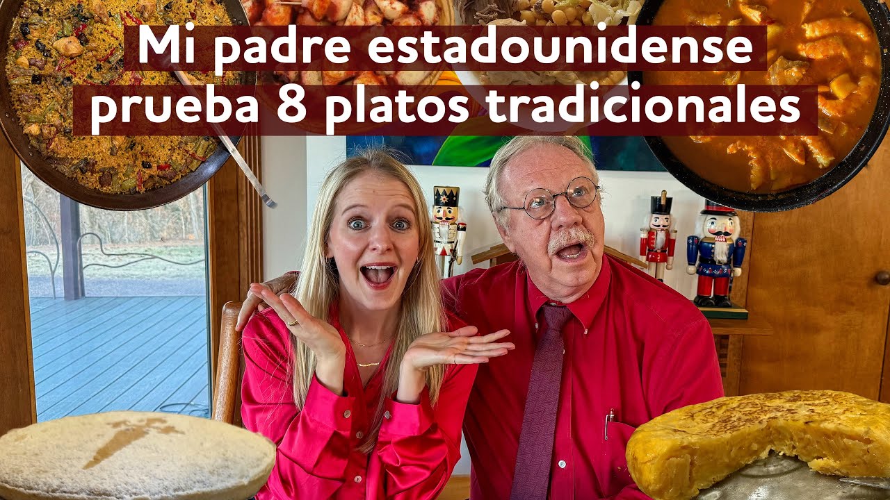 🇪🇸¿Le gustarán los platos tradicionales de España? | American Dad Tries Traditional Spanish Dishes