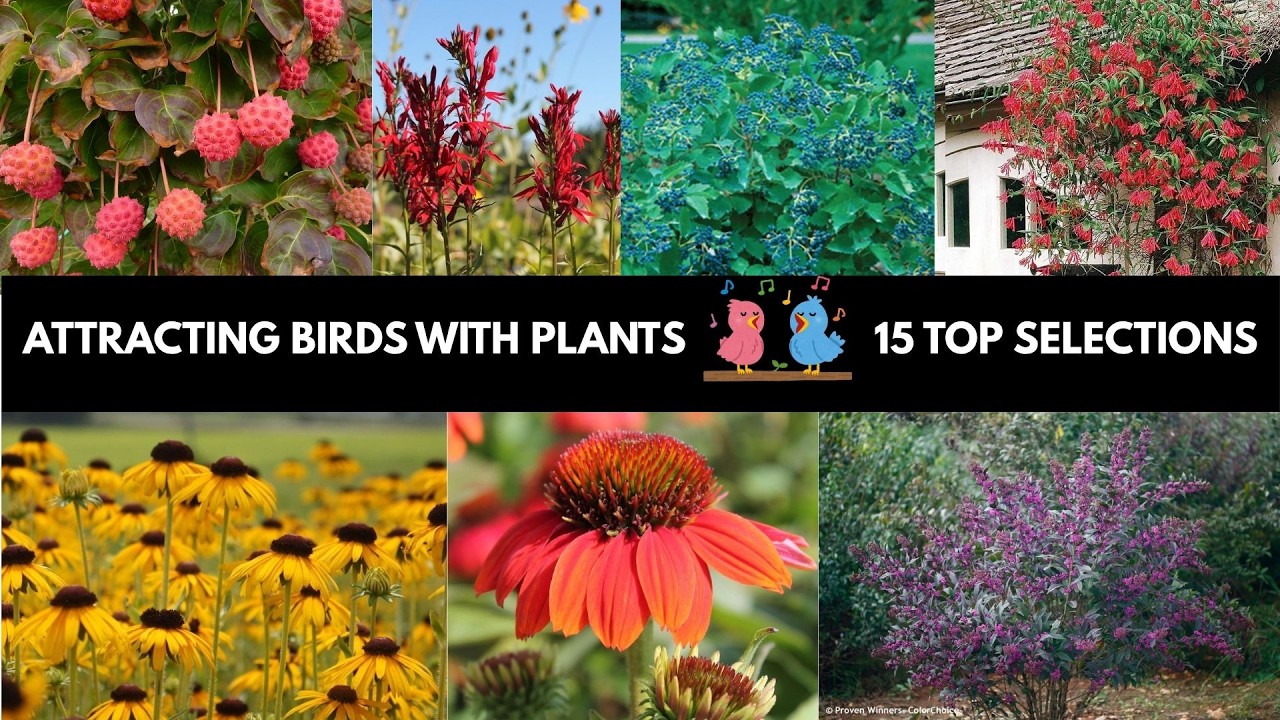Attracting Birds to Your Yard - My Top 15 Plant Selections