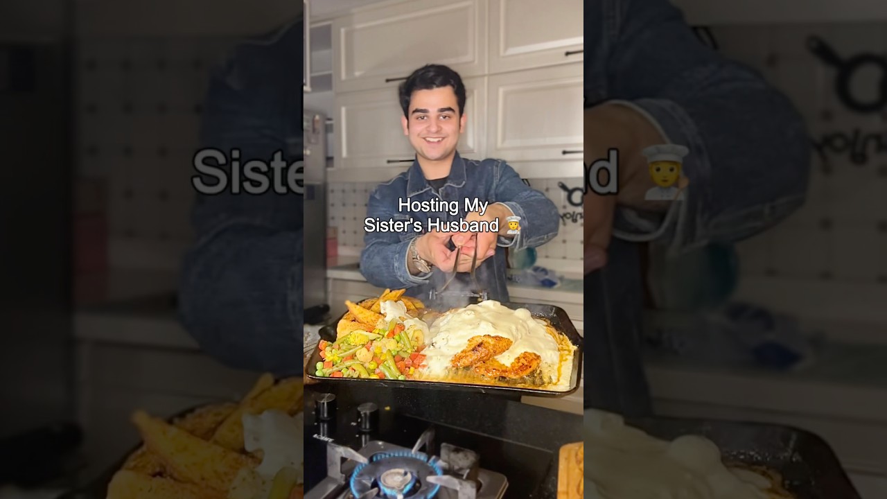Cooking for My Sister&rsquo;s Husband! 🍕🧑&zwj;🍳 #shorts