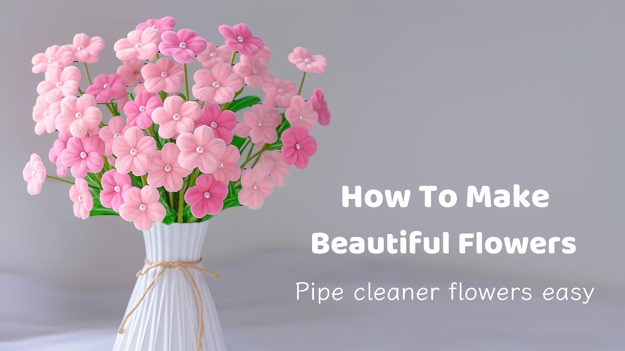DIY Happiness Flower | Learn how to make cute flowers using pipe cleaners - perfect for beginners! 