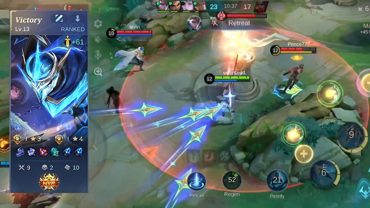 Legend I ⭐ 3 ⏩ ⭐ 4 | Gusion Gameplay | MLBB #mlbb #mobilelegends #gusion 