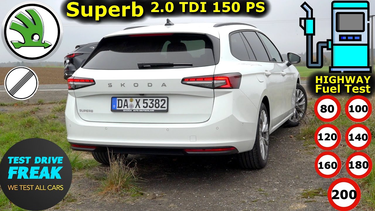 2024 Skoda Superb Combi 2.0 TDI 150 PS Test Drive | Detailed Review with Fuel Consumption