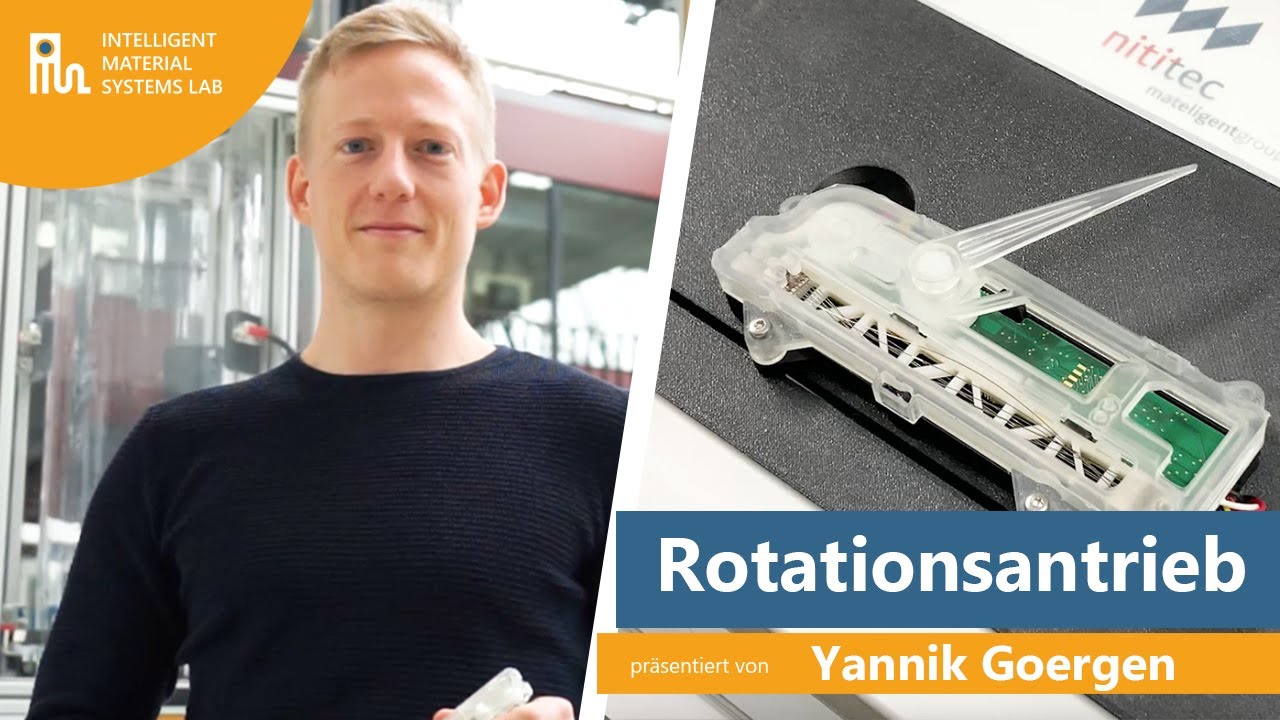 Rotationsantrieb - Künstliche Muskeln aus Nickel-Titan