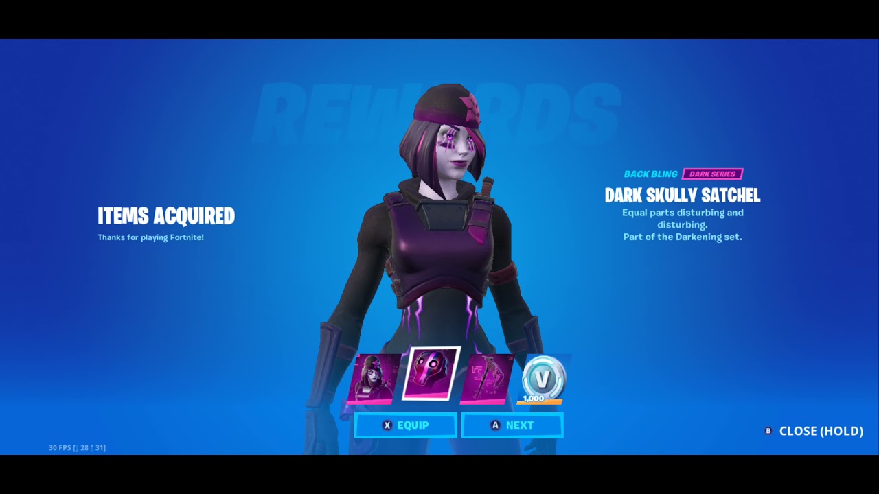 Midnight Drive Pack Xbox Exclusive Dark Skully Skin - Fortnite (Season 8)