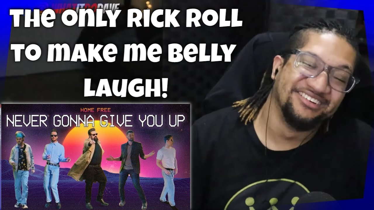 Reaction to Home Free - Never Gonna Give You Up Official Music Video