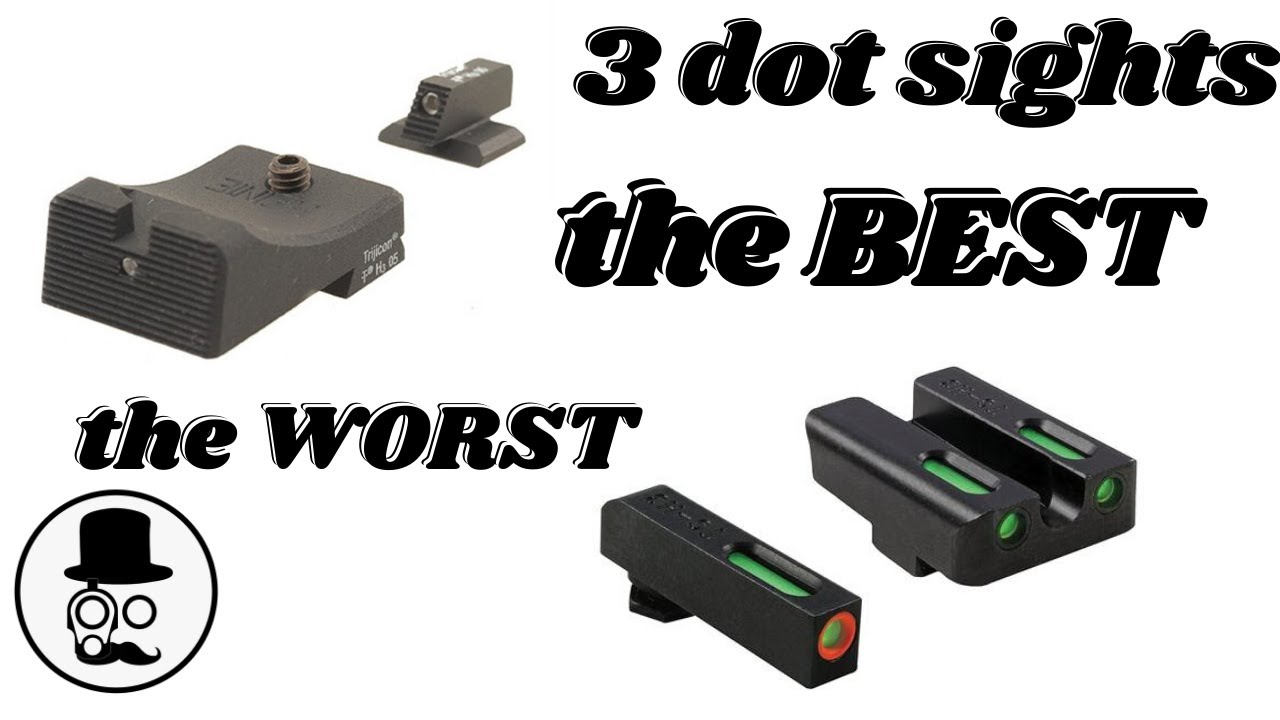 The BEST 3 dot iron sights and how to use them  - and a cheap sight mod! (why 3 dot sights suck!)