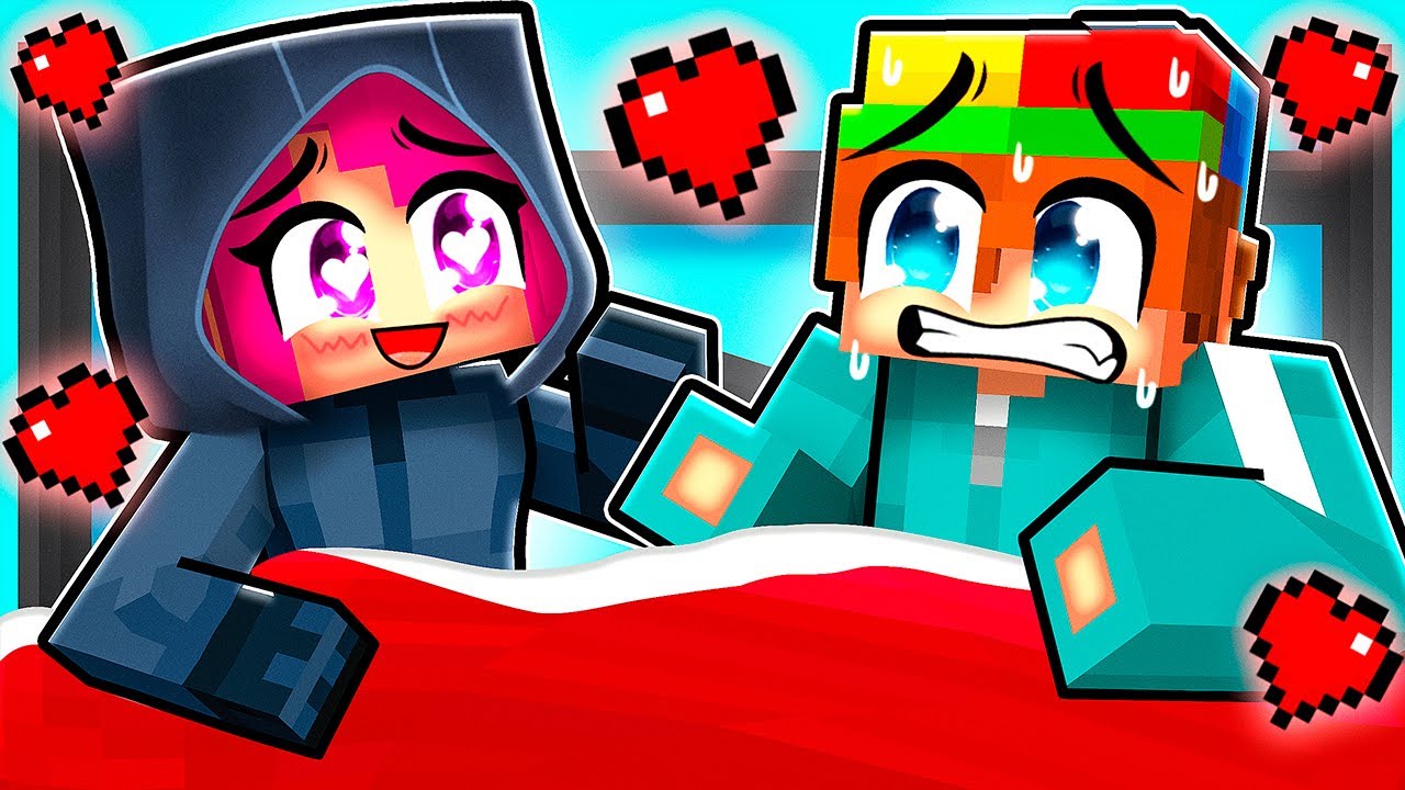 SLEEPOVER with FRONTMAN in Minecraft!