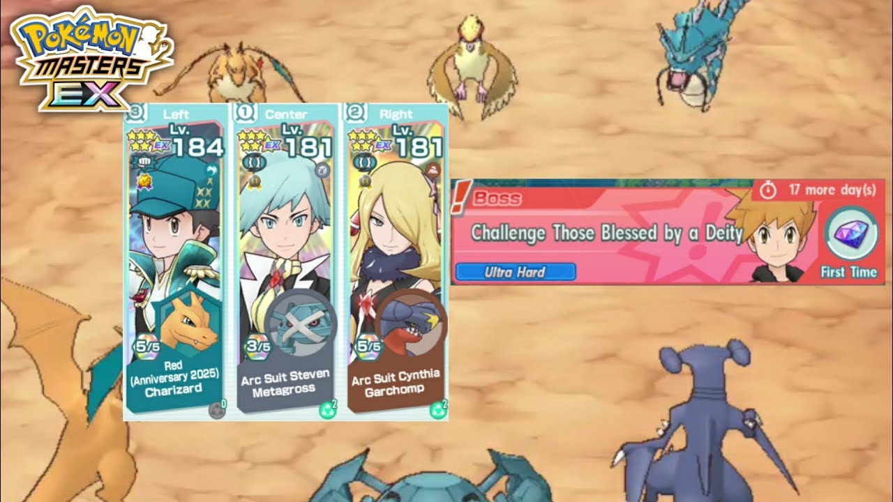 Hardest one than I thought- | Challenge Those Blessed by a Deity: Arc Suit Blue | Pokémon Masters EX