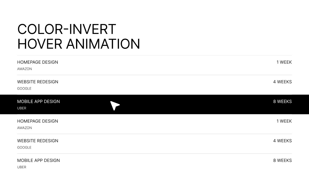 How to Prototype a Color-Invert Interactive Project Section in Figma