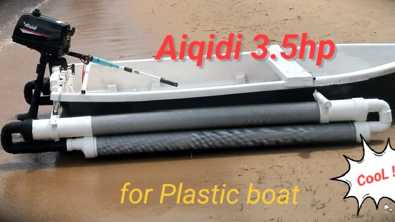 Aiqidi 3.5 hp China made  2 stroke Outboard for Plastic boat Ep.2