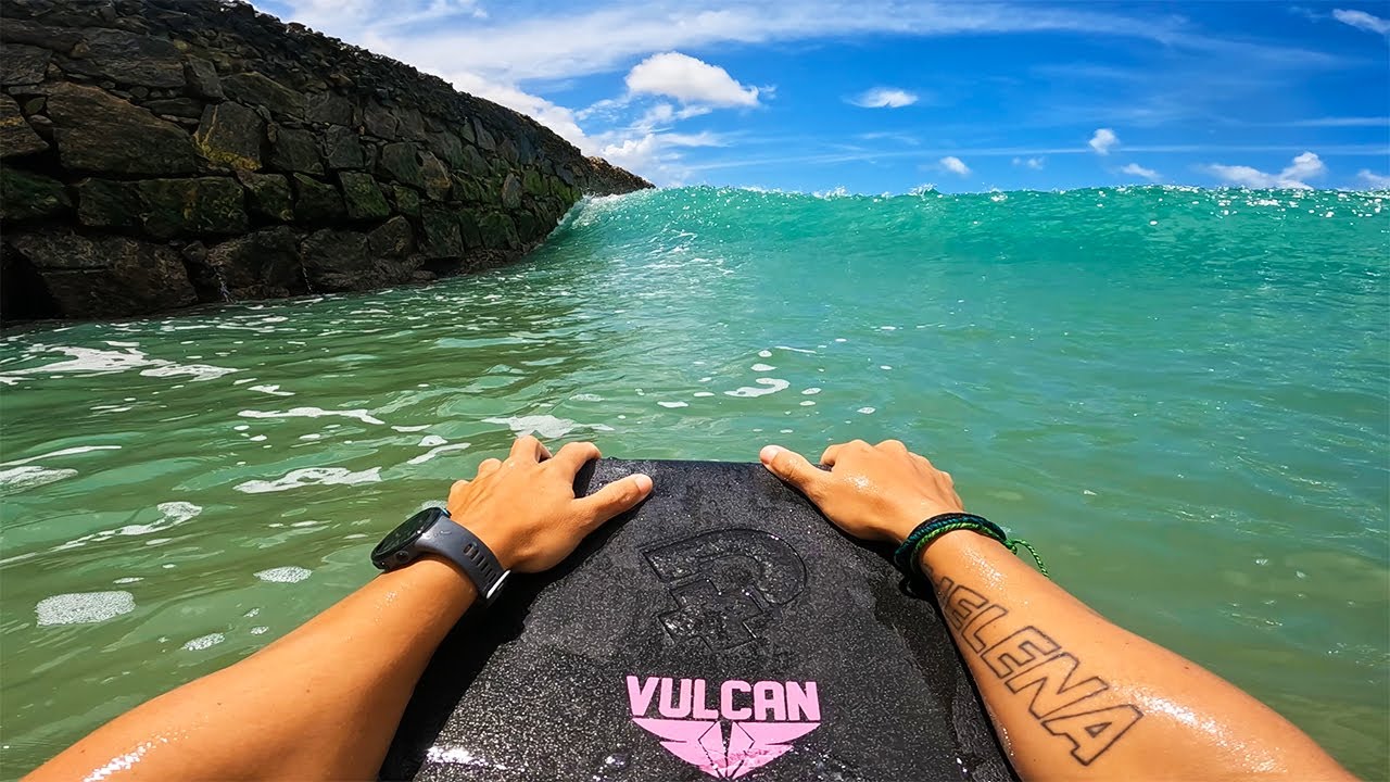 Pegando ONDA DE SONHO para Bodyboard