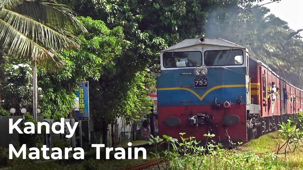 Kandy - Matara Express Train Going Fast with Class M4 753 in Sri Lanka