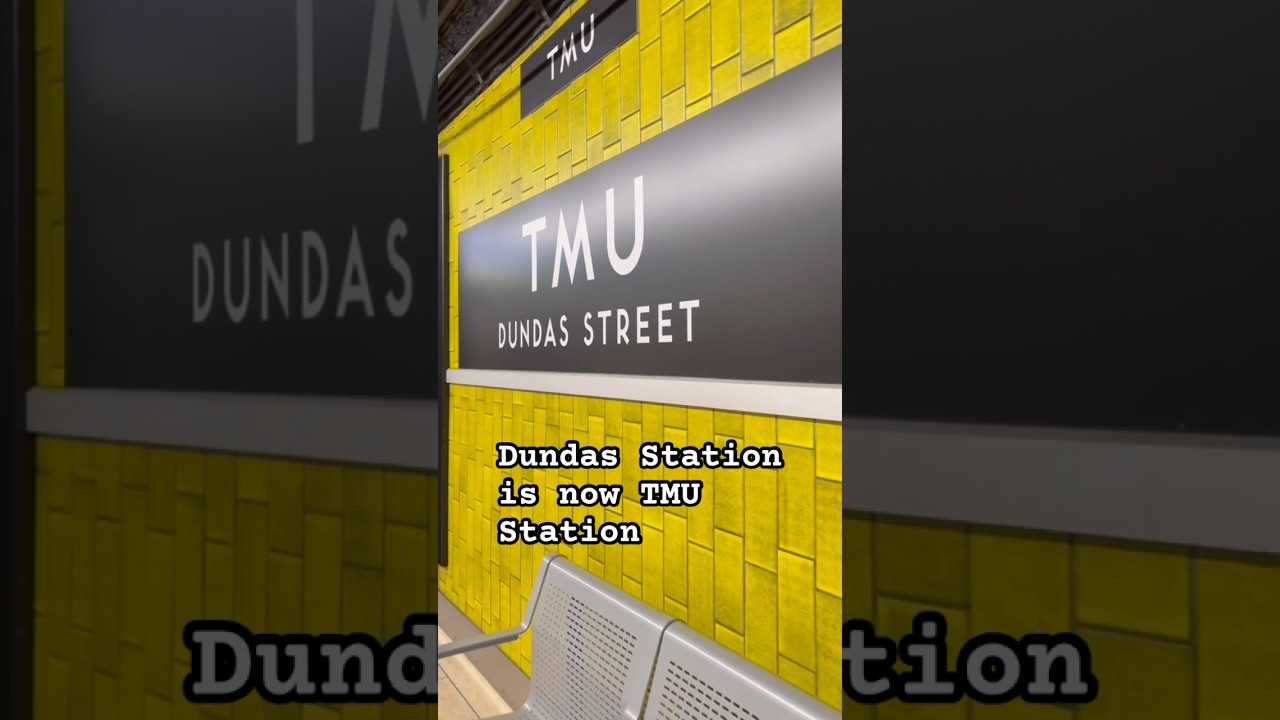 Toronto's Dundas Subway Station was officially renamed TMU Station, Sunday, Dec. 7, 2025 
