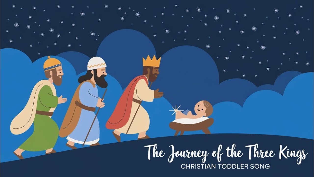 The Journey Of The Three Kings | Kids Song About The Wise Men | Christian Toddler Songs