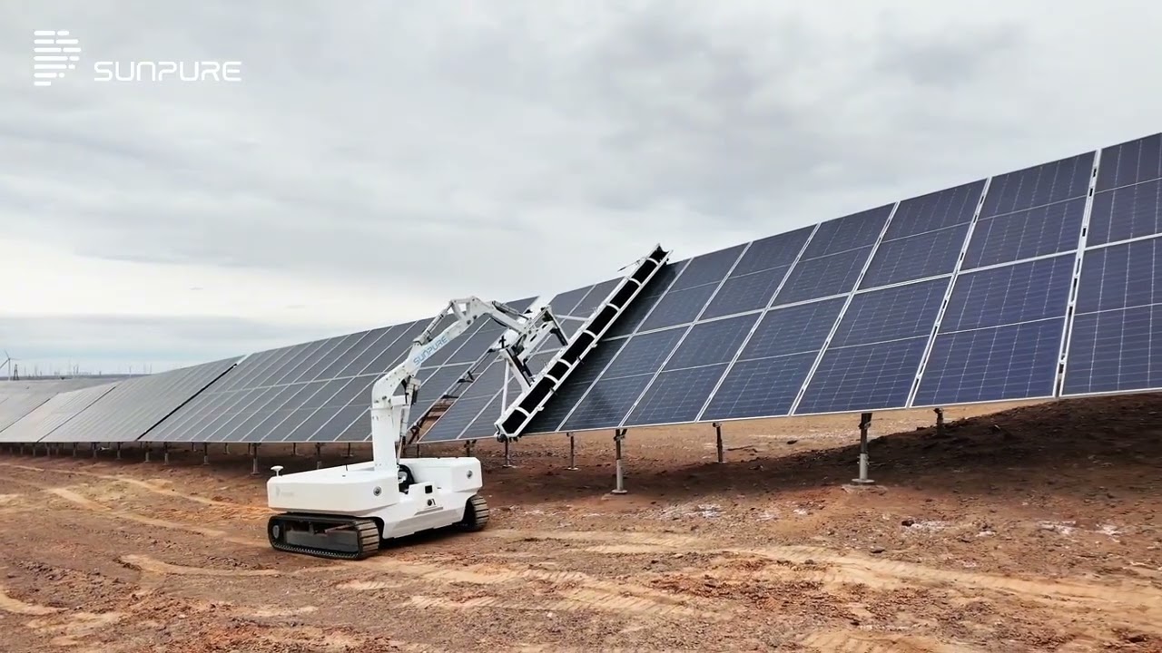 MF 400 Full Autonomous Solar Cleaner.    #solar #solarcleaning #solarsystem  #solarpower