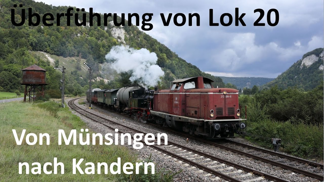 Überführung Lok 20 - Von Münsingen nach Kandern am 07.09.2019