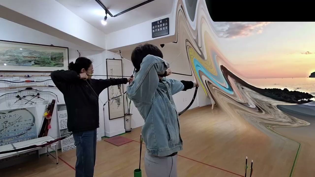 이렇게 멋진 활쏘기 해 보셨나요?(Have you tried shooting such a nice bow?)  #국궁 #국궁체험 #koreanarchery #archery
