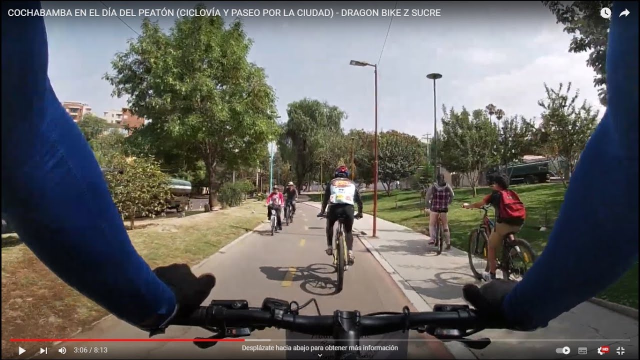 COCHABAMBA EN EL DÍA DEL PEATÓN (CICLOVÍA Y PASEO POR LA CIUDAD) - DRAGON BIKE Z SUCRE