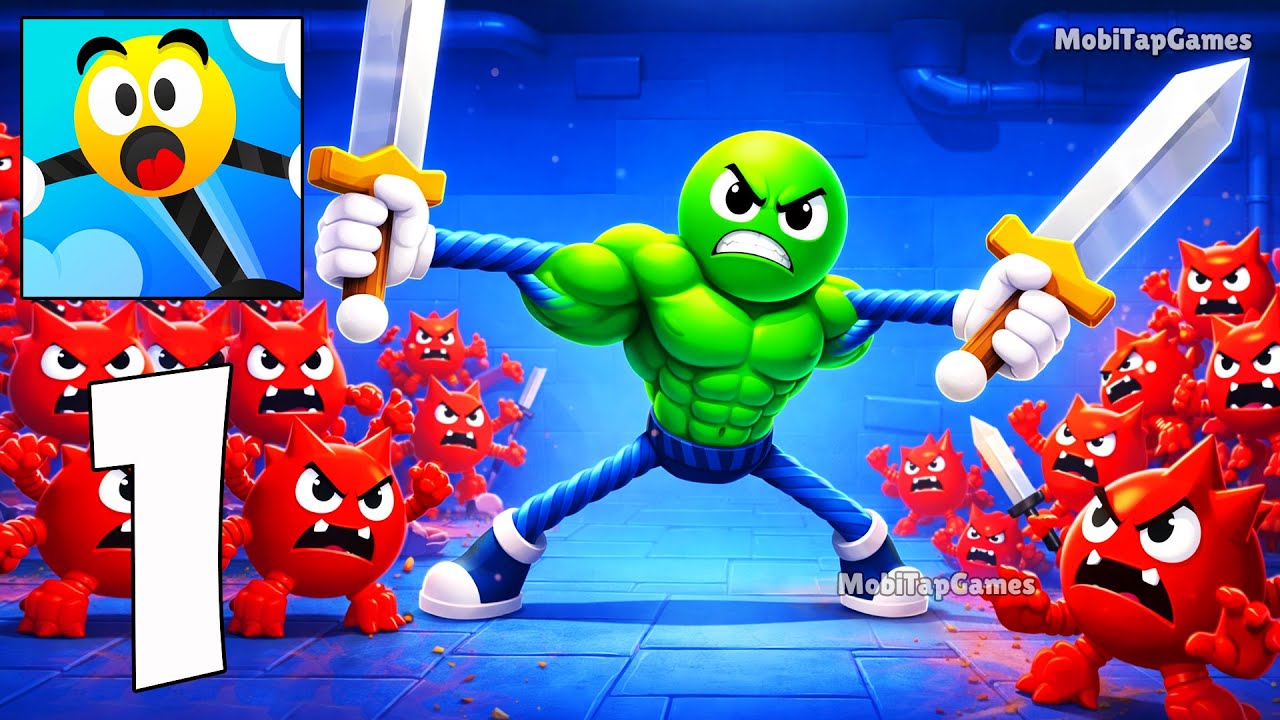 Stretch Guy – Epic Stretch & Climb Gameplay Walkthrough (iOS, Android)