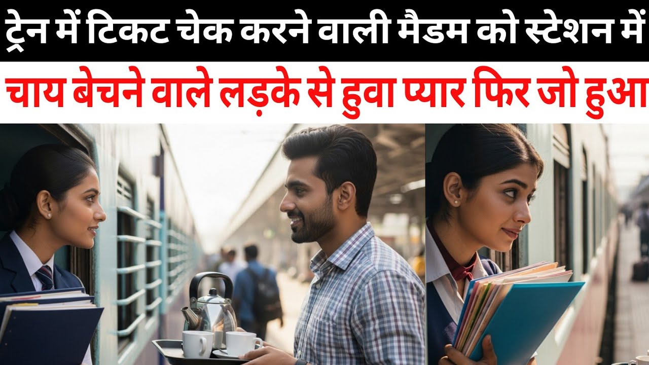 ट्रेन में टिकट चेक करने वाली मैडम को स्टेशन में चाय बेचने वाले हैंडसम लड़के से हुआ प्यार |