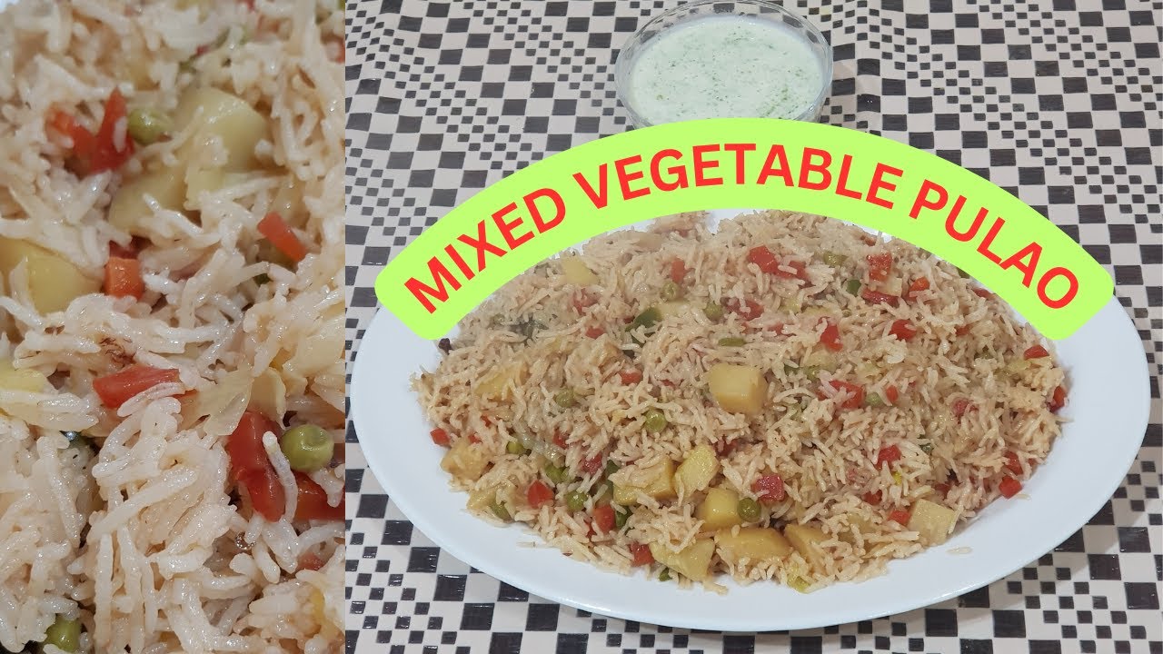 MIXED VEGETABLE PULAO Recipe || سبزی والے چاول بنانے کا طریقہ  ||Easy Pulao recipe
