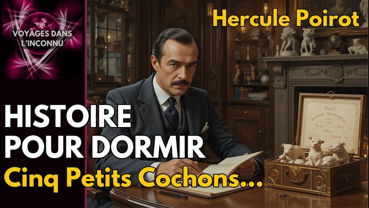 📖 Hercule Poirot - Agatha Christie | Histoire Audio Relaxante pour Dormir 🌙🎧 Cinq Petits Cochons