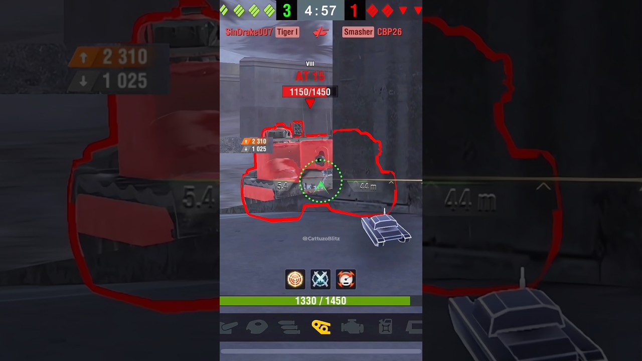 AT 15 | 3 Kills & 4662 DMG | #worldoftanksblitz #wotblitz #shorts #танки