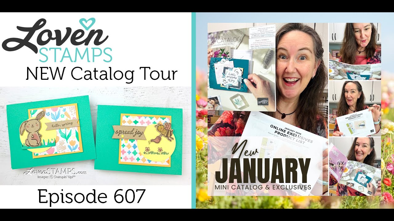 Ep 607: PREMIERE PARTY!! ALL NEW Stamps, Punches, Papers + Stampin’ Up!®'s Easter Joy Suite