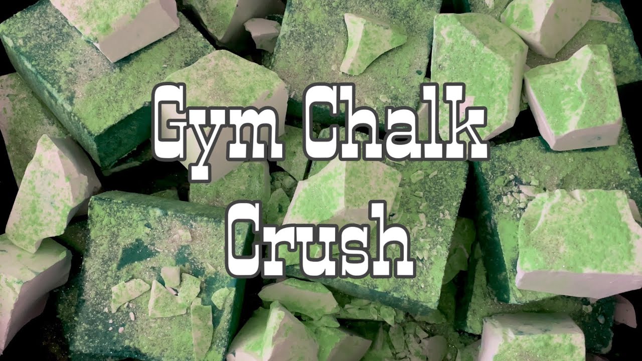 🐸 Powdery Reforms & Crunchy X-Training Gym Chalk Crush // Oddly Satisfying ASMR