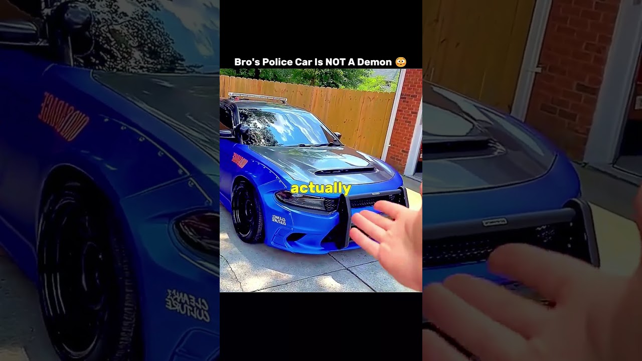 Bro's Police Car Is NOT A Demon 😳#policecar #shorts