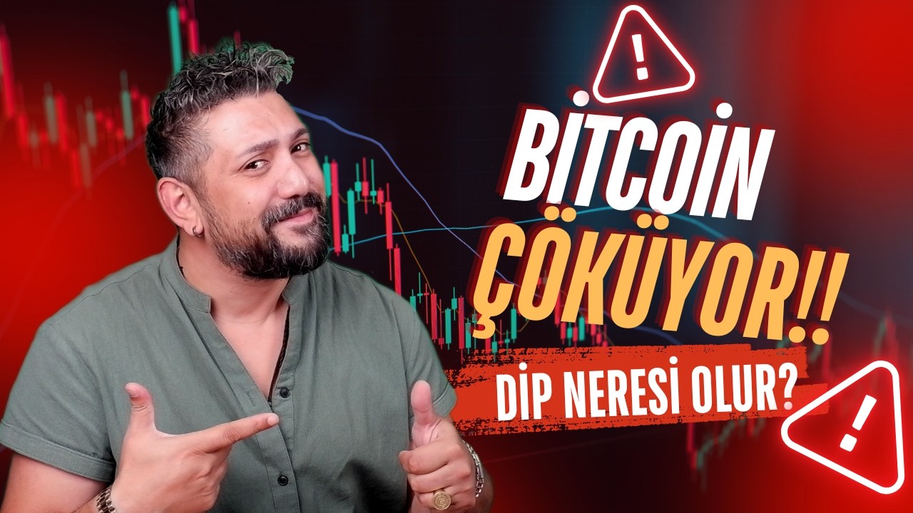 #Bitcoin Analiz - Btc'de B&uuml;y&uuml;k &Ccedil;&ouml;k&uuml;ş Oldu! Dip Neresi Olacak? Btc Teknik Analiz Forex