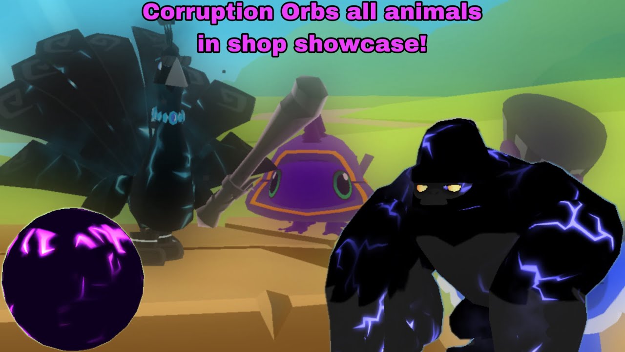 All animals in the corruption token shop showcase! | Animal Jam