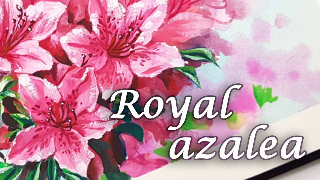 Painting Royal Azalea/ Let's paint / (SUB) #183
