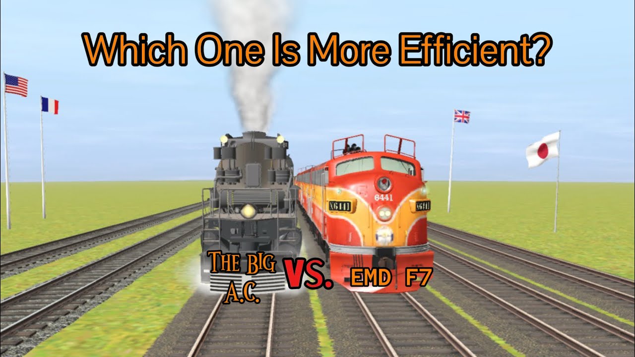Which One Is Better? The Big AC Vs. Four EMD F7s!