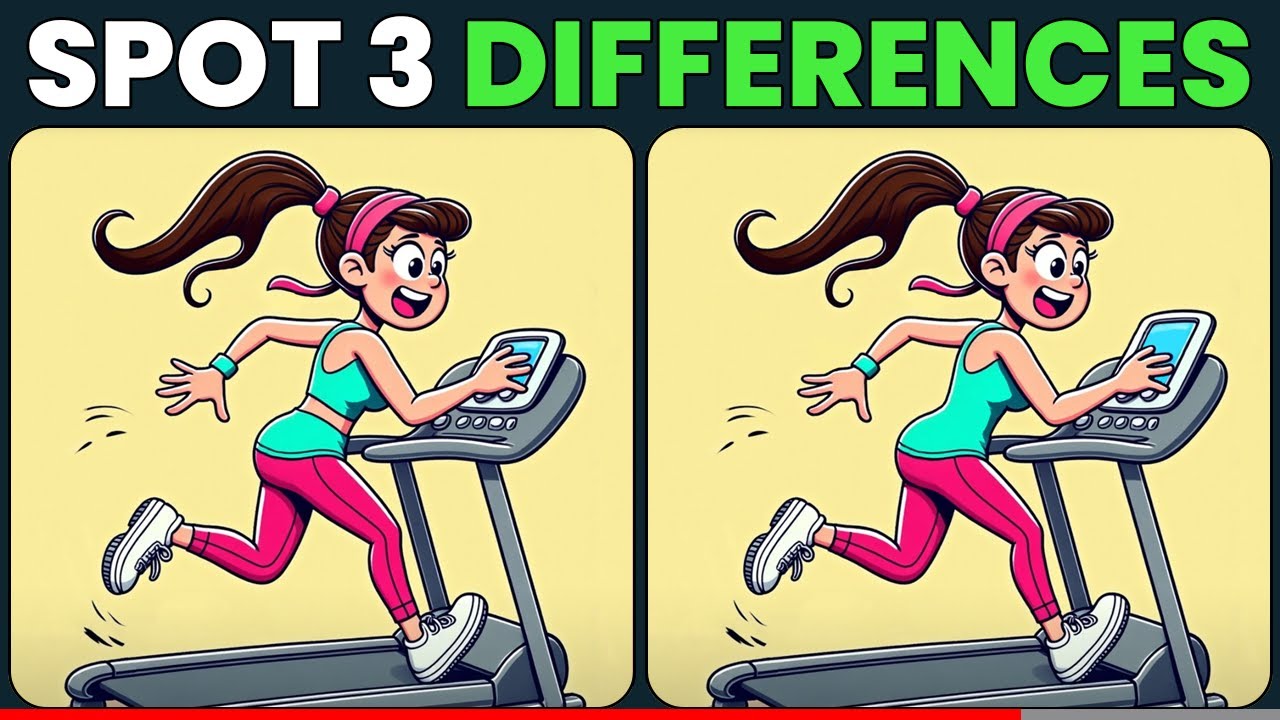 Brain Training: Spot 3 Differences!