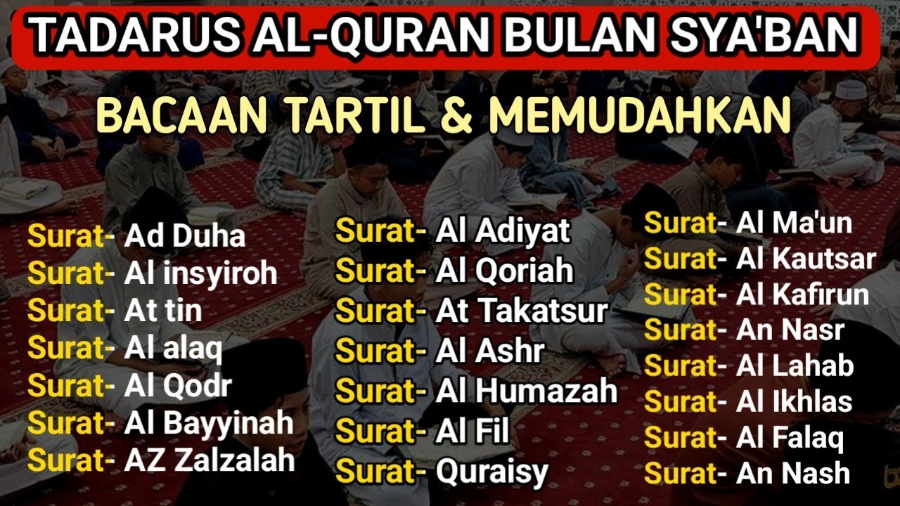 Hafalan Surat-Surat Pendek Al-Qur’an untuk Bacaan Sholat | murottal juz amma
