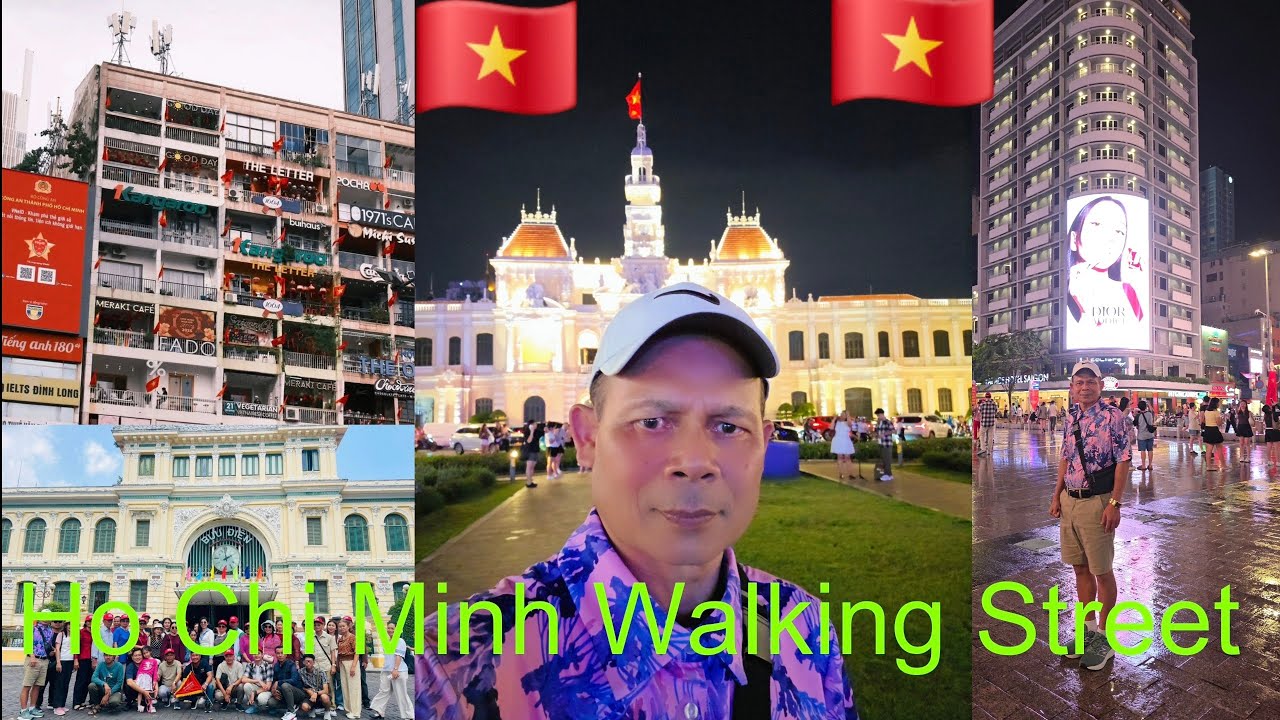 មកលេងផ្លូវងៀនហ៊ុយពេលរាត្រីនិង Hotel Review/Visit Nguyen Hue Walking Street 🚶‍♂️🚶‍♀️🍲🥗🇻🇳🇻🇳