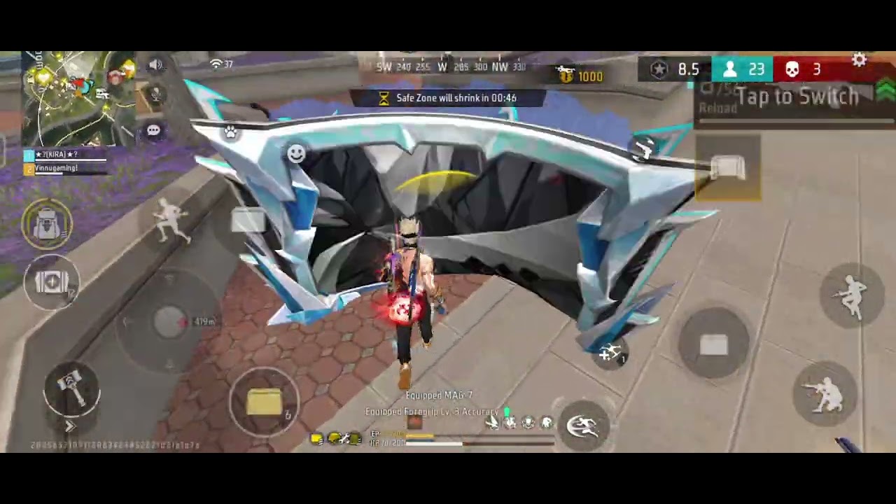 BR-RANK 9 kills 🔥https://www.youtube.com/@vinnugaming92 #freefire #gamingvideos 