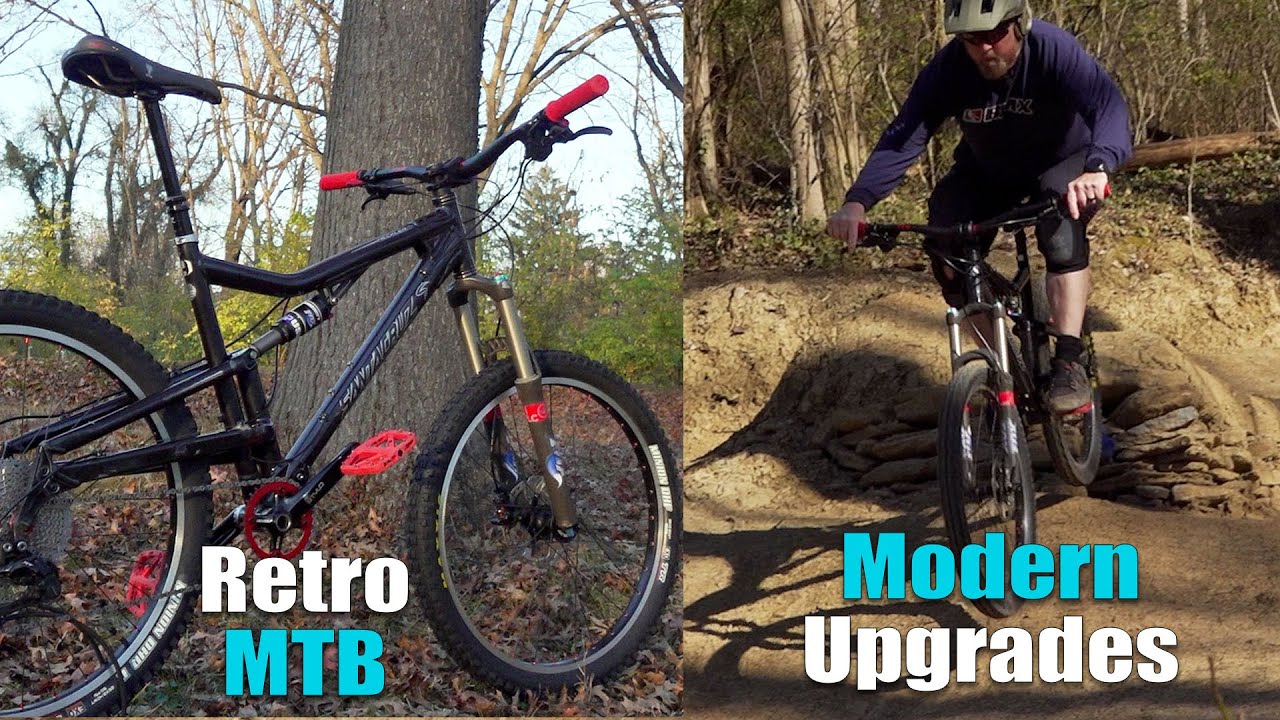 Retro Full Suspension Mountain Bike Modern Upgrade Build Project 2004 Santa Cruz Heckler