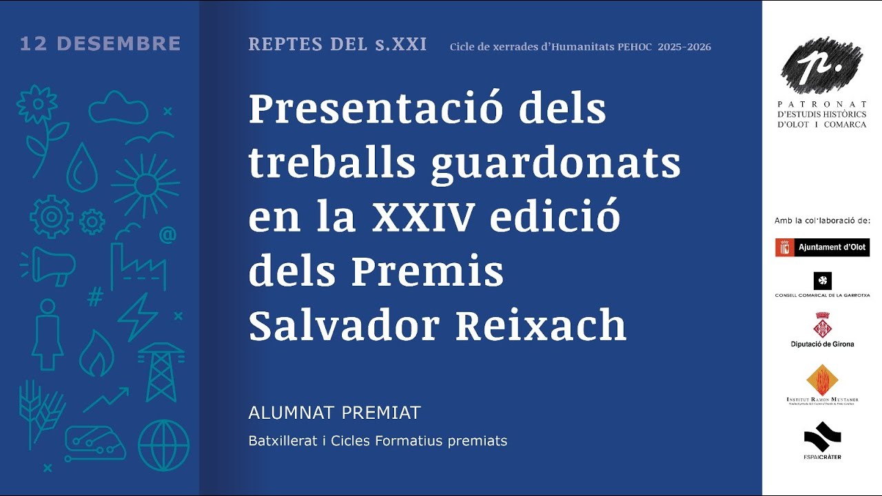 Reptes del s. XXI. XXIV edició Premis Salvador Reixach.