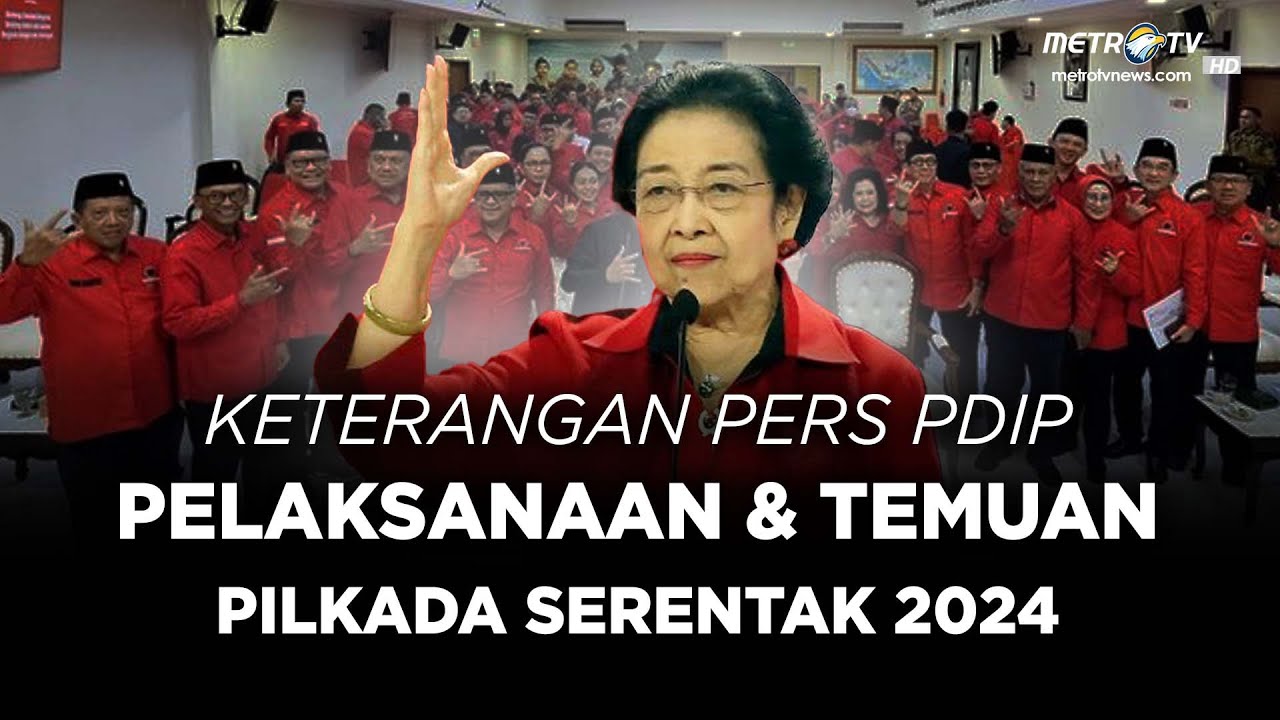 BREAKING NEWS - KETERANGAN PERS PDIP SOAL PELAKSANAAN & TEMUAN PILKADA 2024