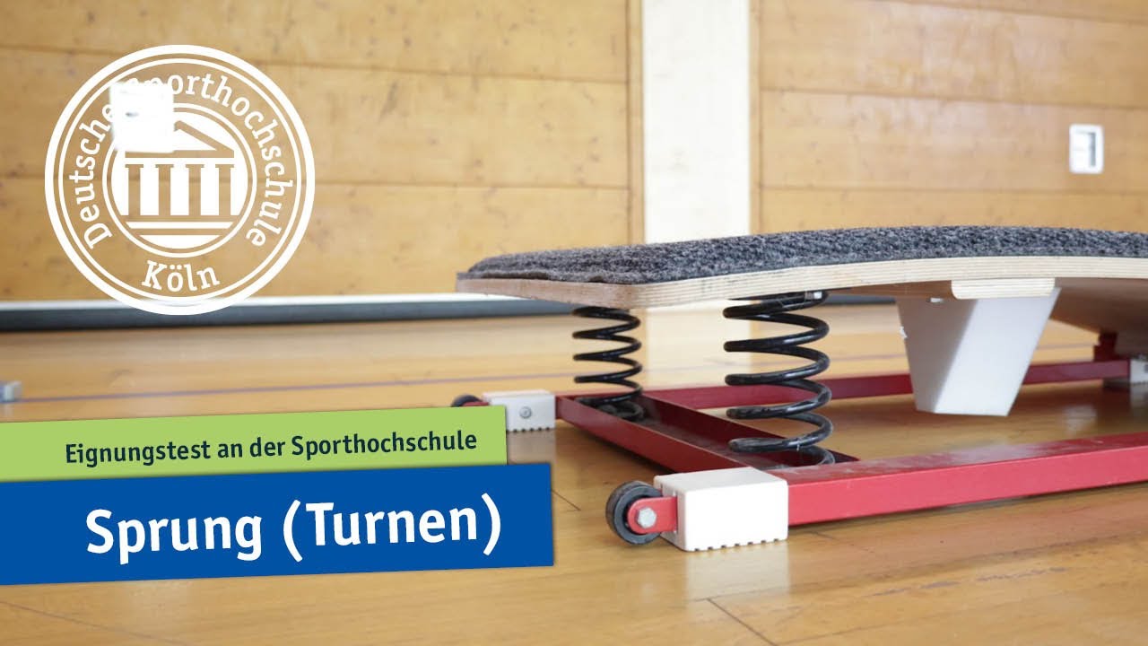 Sprung | Turnen | Übevideo Eignungstest an der #Spoho