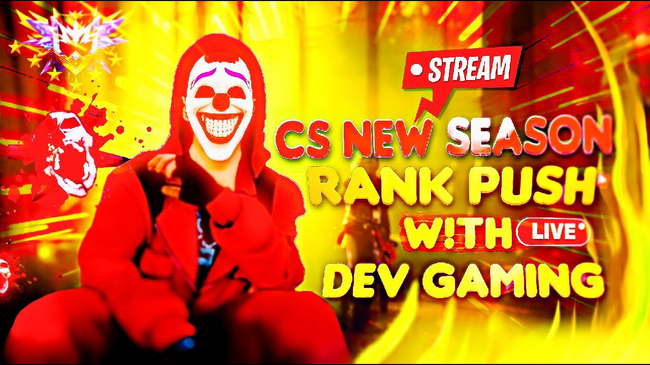 New Cs Rank Live Grandmaster push ⚡ FF live cs Rank 🔥Team code #freefire #shortlive #livestream