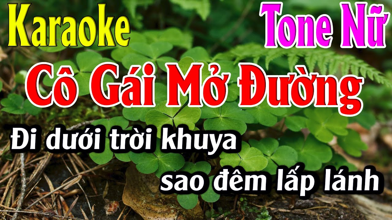 Cô Gái Mở Đường Karaoke Tone Nữ Karaoke Lâm Organ - Beat Mới