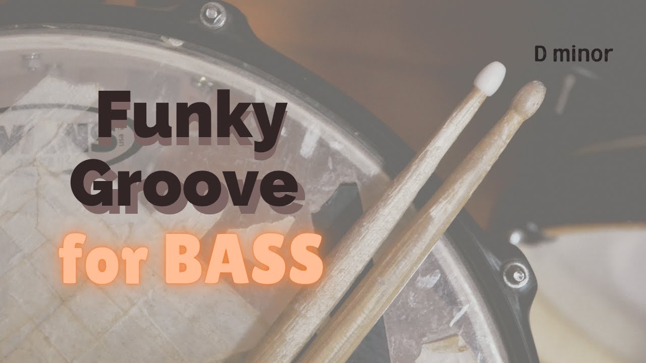 Funky Groove Bass Backing Track in D minor | 105 BPM | NO BASS
