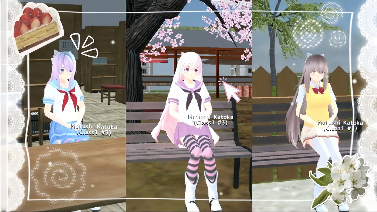 [💇‍♀️] 8 Cute Hair Color Ideas .ᐟ.ᐟ ( With Hair ) || ⧼School Girls Simulator⧽