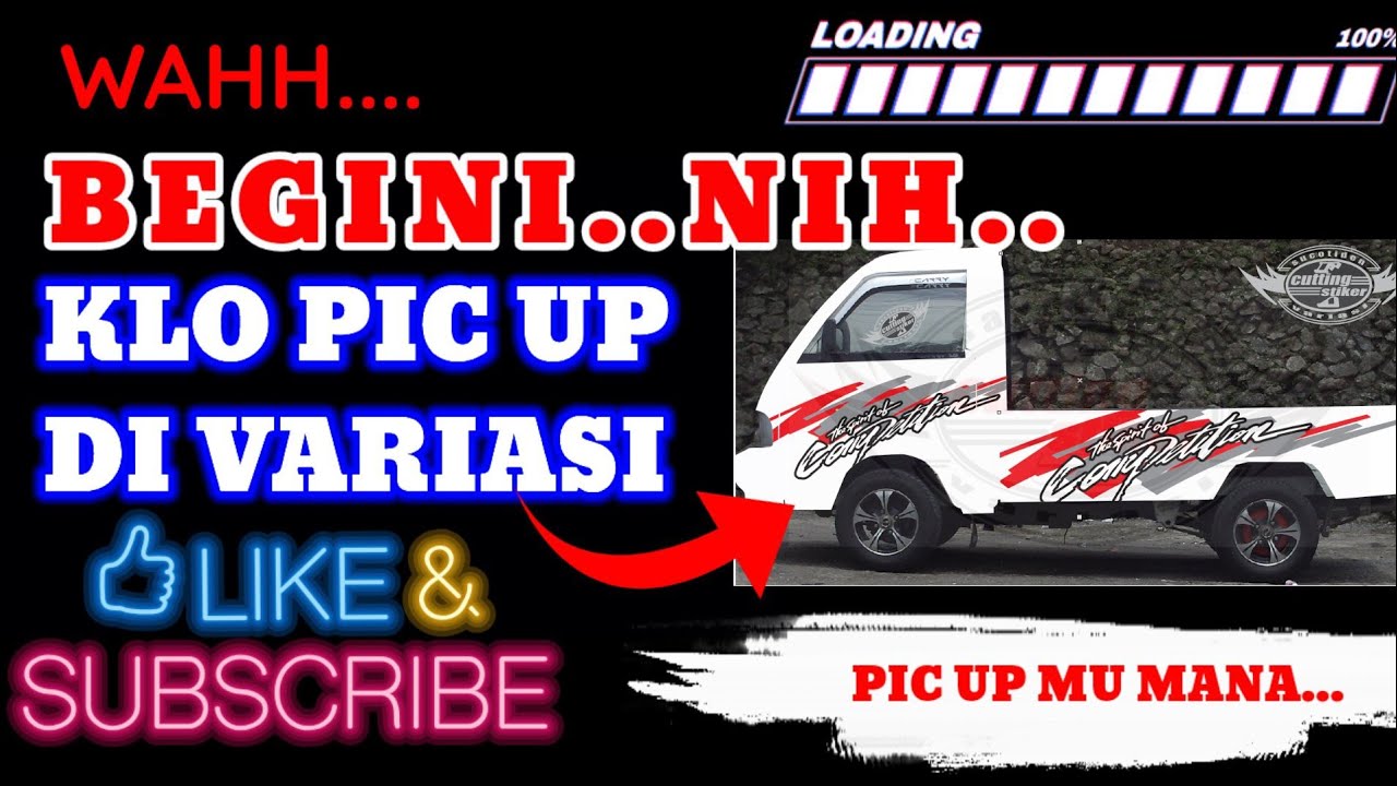 cara buat lis bodi mobil carry