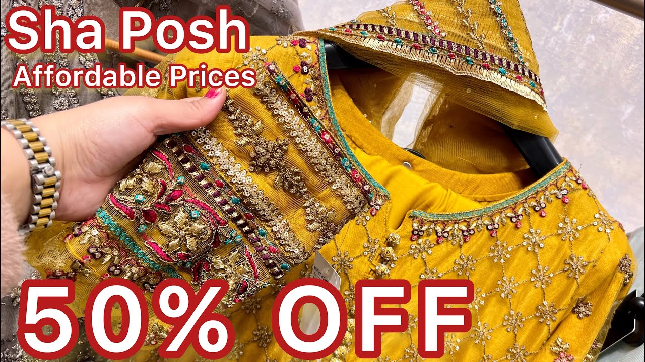 Flat 50% off sha posh sale today