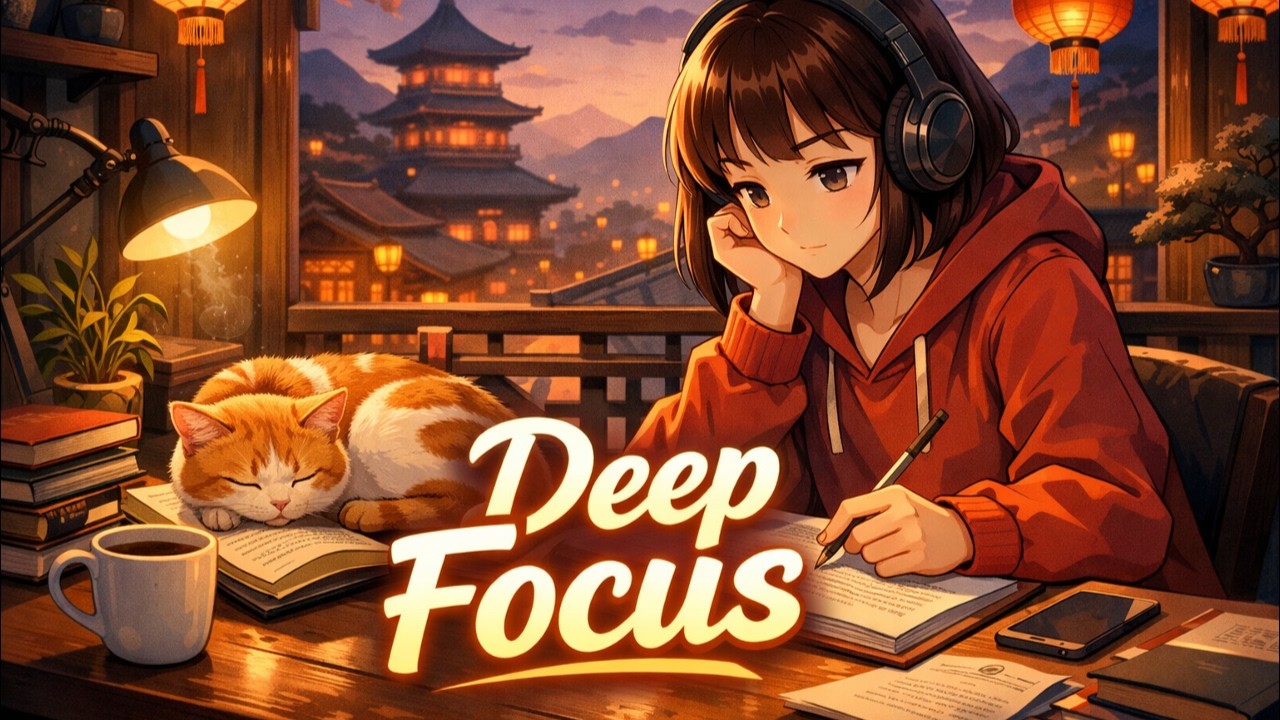 Deep Focus Lofi Beats – 1 Hour Study Music for Concentration, Relaxing Background Music for Work