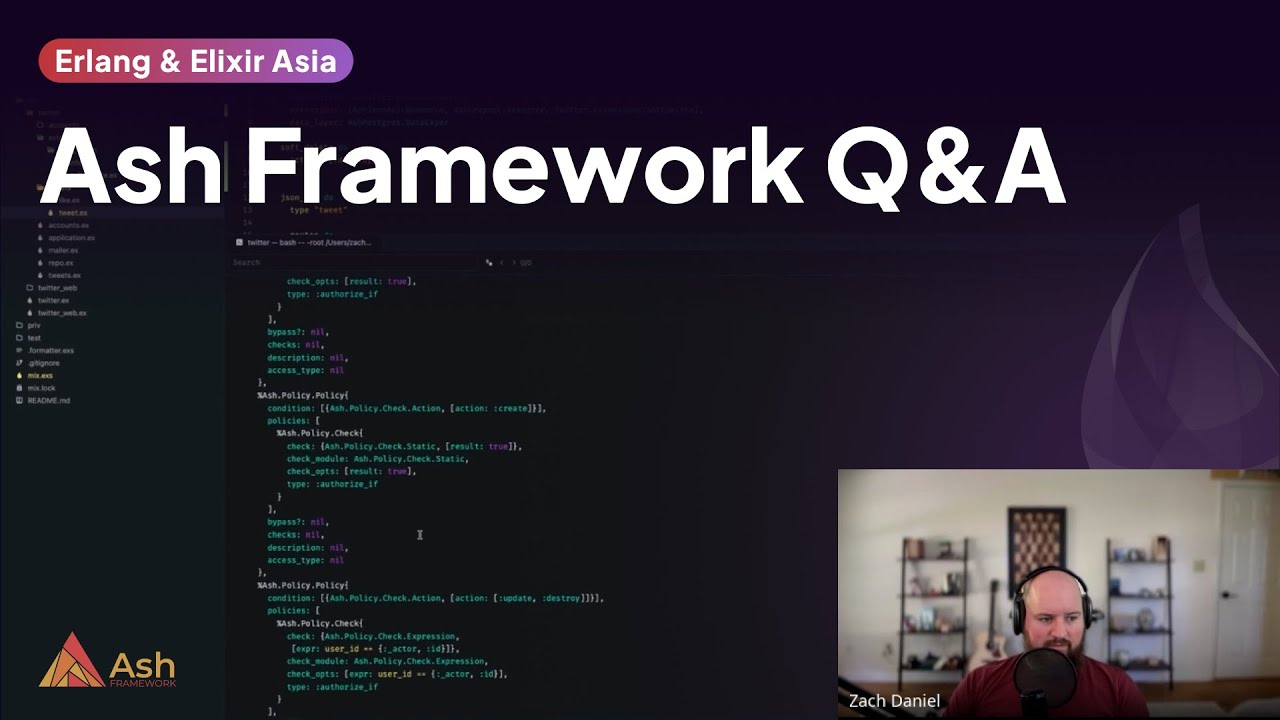Ash Framework Q&A - Erlang & Elixir Asia